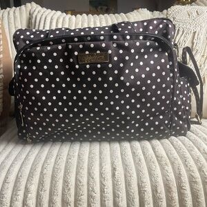 Ju-Ju-Be Black and White Polka Dot Baby Bag​